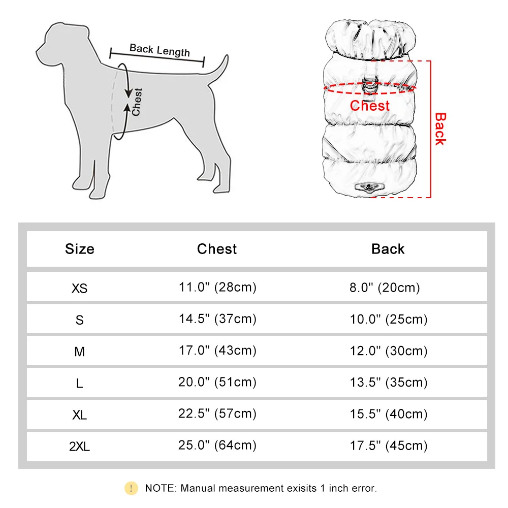 Soft Warm Dog Padded Puppy Coat - Image 6
