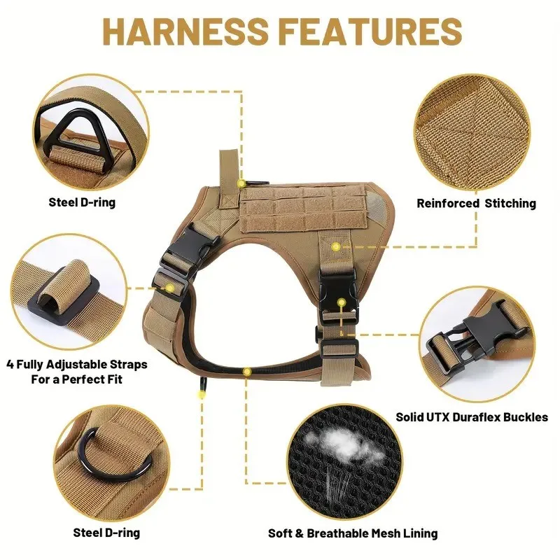 Nylon Reflective Pet Dog Harness - Image 5